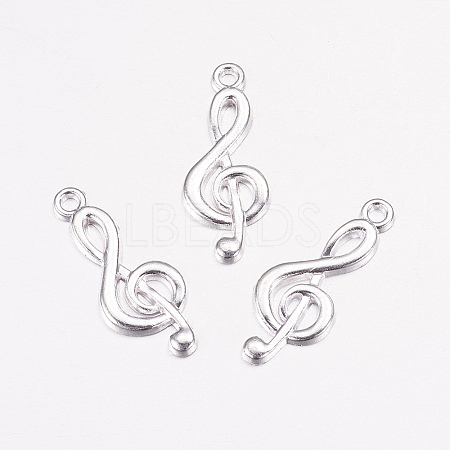 Treble Clef Pendants TIBEP-R315-S-LF-1