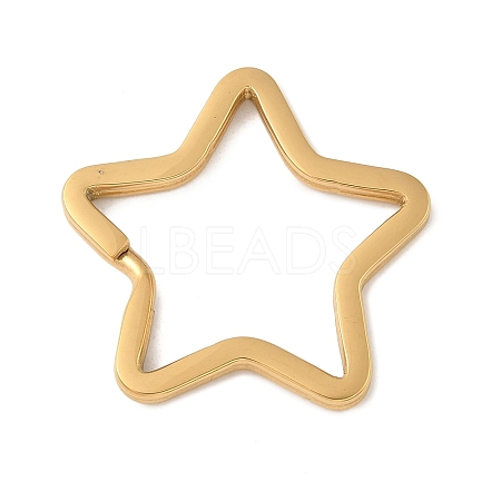 304 Stainless Steel Split Key Rings Hand Polished STAS-D144-01A-G-1