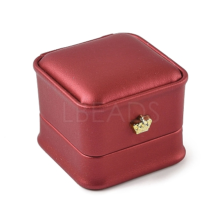 PU Leather Ring Gift Boxes LBOX-L005-A05-1