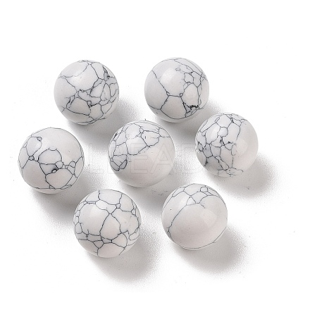 Synthetic Howlite No Hole Sphere Beads G-K353-04D-13-1