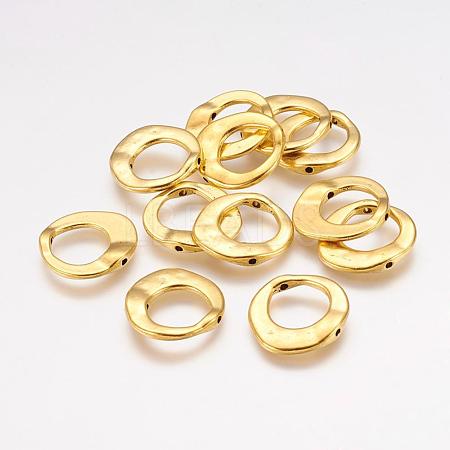 Tibetan Style Irregular Ring Bead Frames GLF10246Y-NF-1