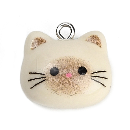 Printed Opaque Resin Pendants RE-CBA08CD-02B-1