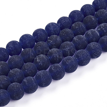 Transparent Glass Beads Strands X-GLAA-T032-T10mm-MD15-1