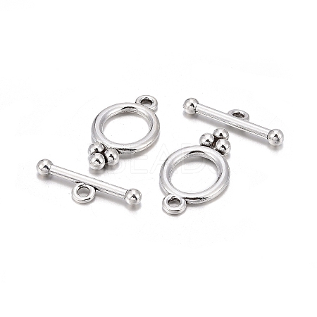 Tibetan Style Alloy Toggle Clasps X-LF8418Y-1