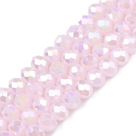 Electroplate Glass Beads Strands LS-EGLA-A044-J6mm-B02-1