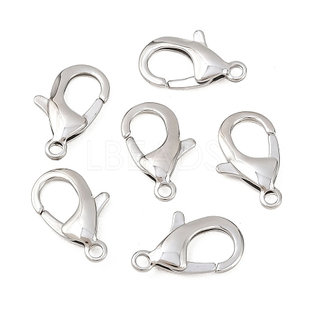 Tarnish Resistant 304 Stainless Steel Lobster Claw Clasps STAS-AB25-1