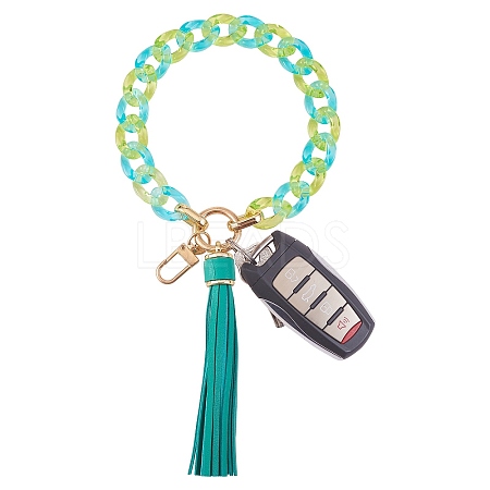 Chain Link Wristlet Keychain HJEW-SW00014-01-1