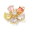 Brass Micro Pave Cubic Zirconia Pendants LS-KK-S514-02A-G-2