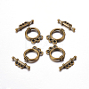 Tibetan Style Alloy Toggle Clasps K0P3A071-2
