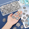 64Pcs 16 Styles Tibetan Style Alloy Multi-Strand Links FIND-PH0061-95-3