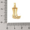 Brass Micro Pave Cubic Zirconia Pendants KK-R100-08G-3