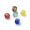 Transparent & Opaque Czech Glass Beads GLAA-O018-04-3