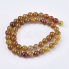 Natural Agate Round Beads Strand X-G-L087-8mm-06-2