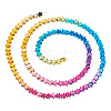 2 Strands Gradient Color Electroplated Synthetic Non-magnetic Hematite Beads Strands G-TA0002-86A-1