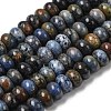 Natural Dumortierite Beads Strands G-A280-A11-02-2