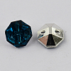 2-Hole Taiwan Acrylic Rhinestone Octagon Buttons BUTT-F016-11.5mm-17-2