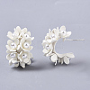 Spray Painted Eco-Friendly Iron Stud Earrings X-IFIN-R242-08-NR-5