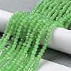 Baking Paint Imitation Jade Glass Bead Strands DGLA-A034-J4MM-A9-2