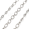 304 Stainless Steel Textured Oval Link Chains CHS-A016-03P-A-1