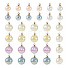 Craftdady 64Pcs 8 Style ABS Plastic Imitation Pearl Charms PACR-CD0001-03-2