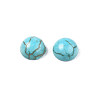 Craft Findings Dyed Synthetic Turquoise Gemstone Flat Back Dome Cabochons TURQ-S266-4mm-01-2