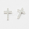 Brass Tiny Cross Charms KK-F718-08S-2