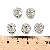 Brass Grade A Crystal Rhinestone Spacer Beads RB-A006-10MM-N-4