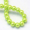 Baking Paint Pearlized Glass Pearl Round Bead Strands HY-Q003-4mm-66-4