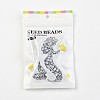 Baking Paint Glass Glass Seed Beads X-SEED-R026-C03-3