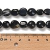Dyed Natural Blue Tiger Eye Beads Strands G-P497-01E-74-5