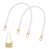   2Pcs Plastic Imitation Pearl Bead Bag Straps FIND-PH0008-18B-1