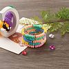 Handmade Polymer Clay Beads Stretch Bracelet for Kid BJEW-JB06870-4