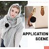 Faux Mink Fur Lapel Pins JEWB-WH0026-94B-7
