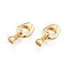 Brass Fold Over Clasps KK-A165-01G-3