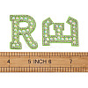 Alphabet Resin Rhinestone Patches DIY-TAC0005-45G-7