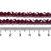 Electroplate Transparent Glass Beads Strands EGLA-A035-T4mm-A02-4