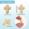 300Pcs CCB Plastic Beads FIND-SP0003-31G-2
