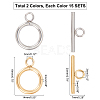 Unicraftale 304 Stainless Steel Ring Toggle Clasps STAS-UN0002-21-4