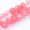 Cherry Quartz Glass Beads Strands G-R404-10x16-07-1