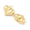 Heart Brass Pendants X-KK-M327-02D-G-2