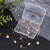 Beebeecraft 20Pcs Brass Stud Earring Findings KK-BBC0002-38-7