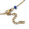 Vacuum Plating Golden 304 Stainless Steel with Enamel Satellite Chain Necklaces NJEW-G117-01G-01-3