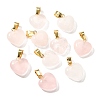 Natural Rose Quartz Pendants G-I311-A13-G-1