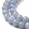 Natural Yellow Jade Beads Strands G-G598-8mm-YXS-18-5