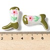 Baking Paint Glass Enamel Beads BLOW-D300-01G-3