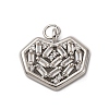 Brass Micro Pave Cubic Zirconia Pendants KK-P308-17P-1
