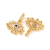 Brass Micro Pave Cubic Zirconia Pendants KK-U017-08D-G-2