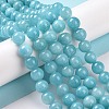 Natural Mashan Jade Round Beads Strands X-G-D263-8mm-XS28-3