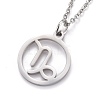 Non-Tarnish 304 Stainless Steel Pendant Necklaces NJEW-Z004-01P-1