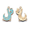 Alloy Enamel Chandelier Component Links PALLOY-Q441-041-RS-3